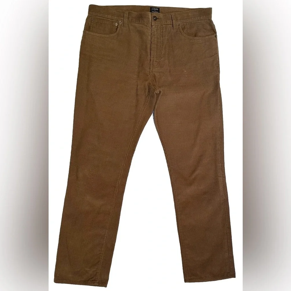 J CREW JEANS CUT CORDUROY PANTS 34 X 30 COTTON 36 SLIM FIT 5 POCKET MENS